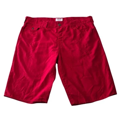 Traje de baño True Religion Board Shorts para hombre 36 rojo botón frontal cremallera mosca informal Foto 1 de 4