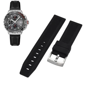 22mm Black Rubber Watch Strap For Tag Heuer Formula 1 BT0717 CAU2011 - Picture 1 of 6