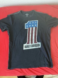 Harley-Davidson T-Shirt, Limited Edition Herren Größe M Number One Schwarz - Bild 1 von 4