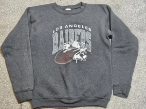 XL Youth Vintage  Los Angeles Raiders NFL Sweatshirt Jostens USA- Stains - Picture 1 of 8
