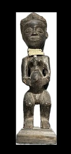 Antique African Tribal TABWA wood carved ancestor figure Congo pre 1930 - Picture 1 of 4