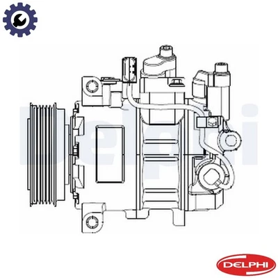 COMPRESSOR AIR CONDITIONING CS20474 FOR AUDI A4/S4/Convertible Q5/Van/SUV A5 A6 - Image 1 of 4