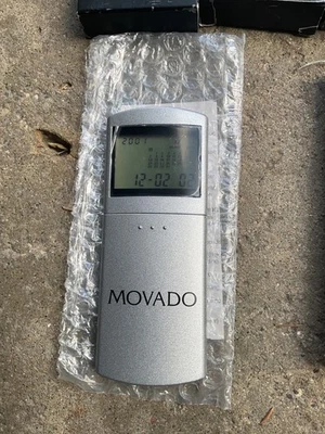 High end MOVADO calculator & TRAVEL ALARM CLOCK,  brand new. Great gifts - Image 1 of 2