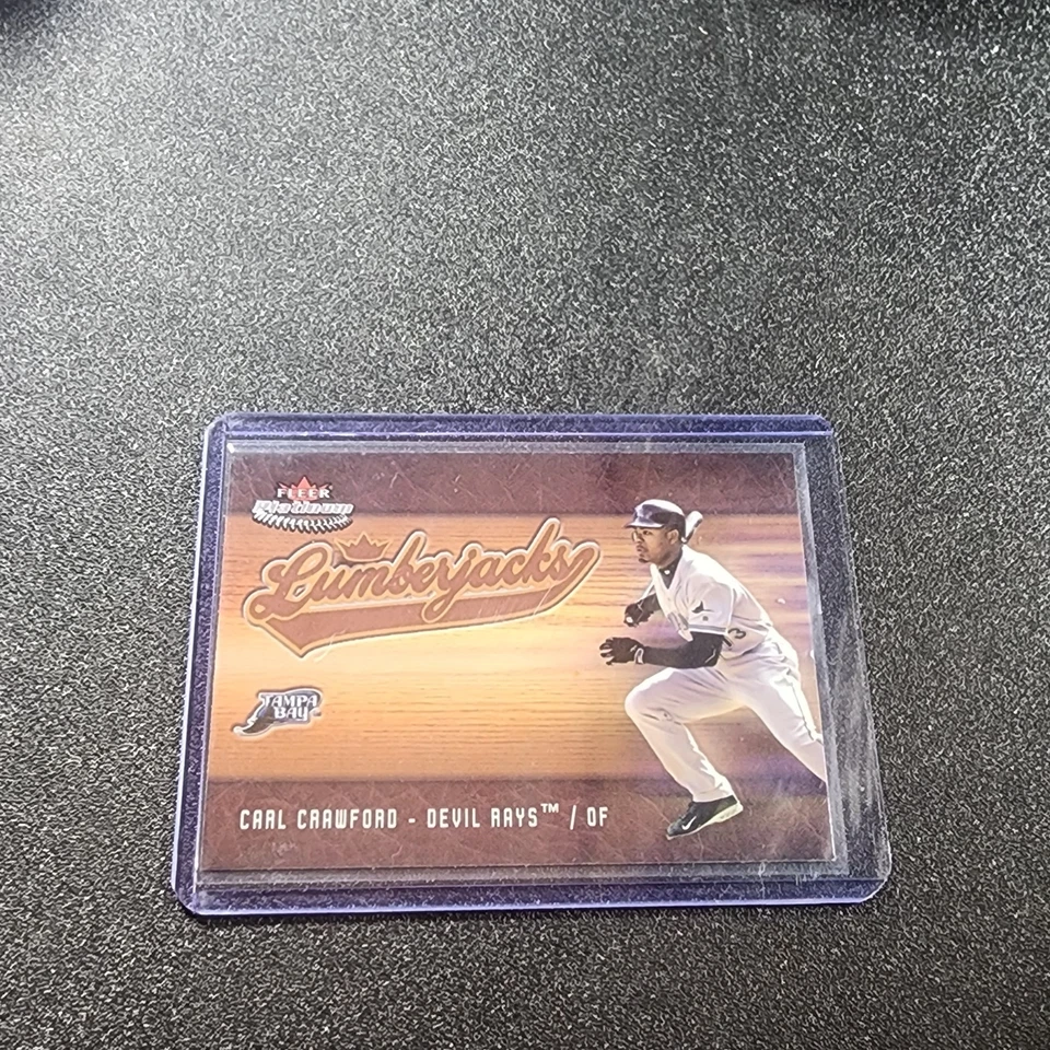 2005 Fleer Platinum - Lumberjacks Carl Crawford #15 LJ - Image 1 of 2