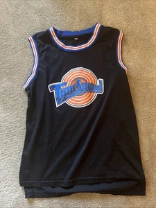 Space Jam Bugs Bunny #1 Tune Squad Basketball Jersey Blk Sz Large Youth/Kids - Picture 1 of 3
