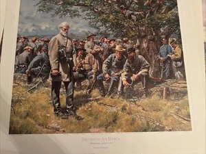 Don Troiani - Collectible Civil War Print - Decision at Dawn - Low #37 Rare - Picture 1 of 10