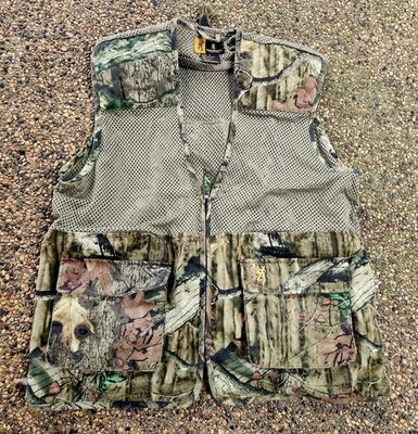 Browning Mossy Oak Camo Vest Mens Size XL Break Up Infinity Mesh Hunting - Image 1 of 4