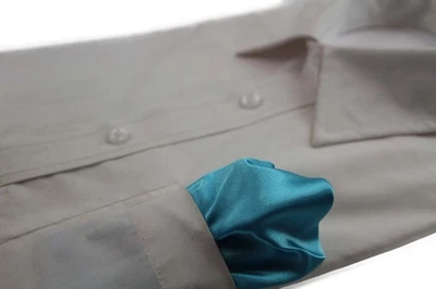 Mens Sky Blue Pocket Square - image 1 of 3