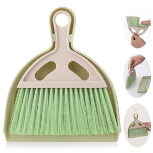 Small Broom and Dustpan Cleaning Set, Mini Whisk Dustpan and Brush with Handl... - Picture 1 of 8