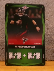 TARJETA DE FÚTBOL AMERICANO EXCLUSIVA UNO ELITE ATLANTA FALCONS TAYLOR HEINICKE - Imagen 1 de 2