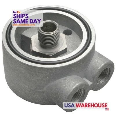 Trans-Dapt 1327, One Oil Filter Relocation Kit Cast Aluminum Natural Performance - Image 1 of 4