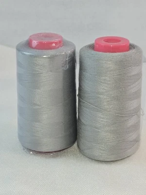 Lot of 2 Big Spools Gray #A710 Color t27s/2 Sewing Thread /Cone 135 g - Image 1 of 4