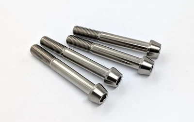 Titanium Radial caliper mount bolt kit taper socket 60mm Prolite M10-1.25p - Image 1 of 3