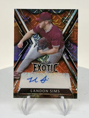 2023 Leaf Exotic Clownfish Mojo /3 Landon Sims #BA-LS1 - Mississippi St. - Image 1 of 4