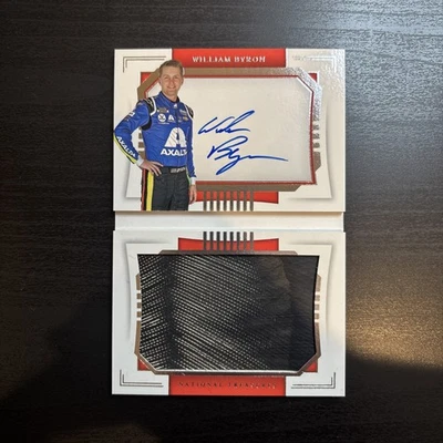 2021 Panini National Treasures William Byron Jumbo Tires Booklet Auto /25 - Image 1 of 2