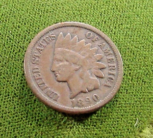 1890--Indian Head Penny----Circulated - Picture 1 of 2