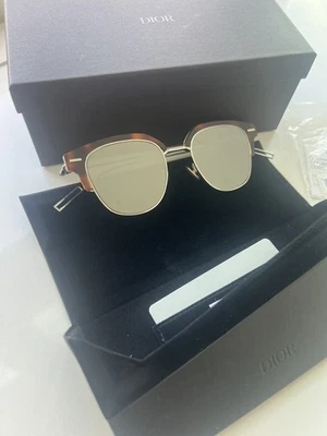 NUEVAS GAFAS DE SOL DIOR HOMME DIORTENSITY/S KRZ-0T HABANA/PLATEADAS ESPEJO AUTÉNTICAS Foto 1 de 4