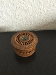 Andenken Deckeldose Duftdose Dekodose Holzdose - Bild 1 von 4