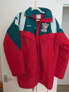 Abrigo de banco vintage Adidas Liverpool FC Centenario 1992 talla grande. 40/42. Raro. - Imagen 1 de 12