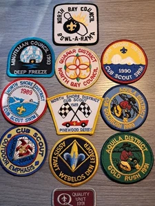 boy scouts of america Vintage Patches 89 - 93, 10 Patches #1 - Picture 1 of 7