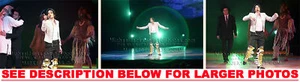 MICHAEL JACKSON ONSTAGE en PIERNAS DORADAS 3xRARAS 8x10 FOTOS - Imagen 1 de 1