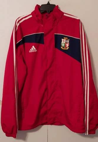 British Lions 2009 South Africa Adidas Zip Front Wind Jacket size: L Cover