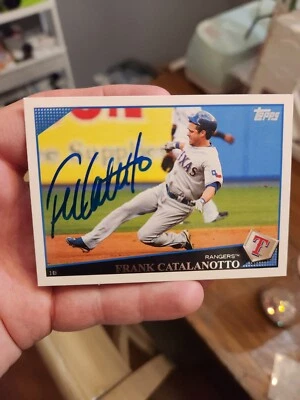 Signed Frank Catalanotto autographed baseball card Texas Rangers 2009 Topps #178 - Image 1 of 4