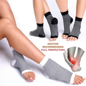 Plantar Fasciitis Foot Compression Sleeves Sock Relieves Heel, Arch & Ankle Pain - Picture 1 of 13