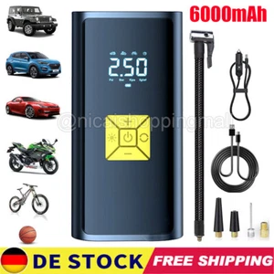 150PSI LCD Elektrische Akku Luftpumpe Auto Fahrrad Reifen Druckluft Kompressor - Bild 1 von 15