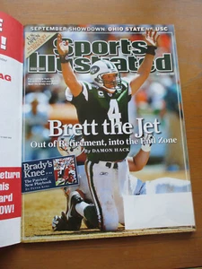 2008 Sports Illustrated BRETT FAVRE New York Jets NO LABEL with Cover UNOPENED! - Picture 1 of 2