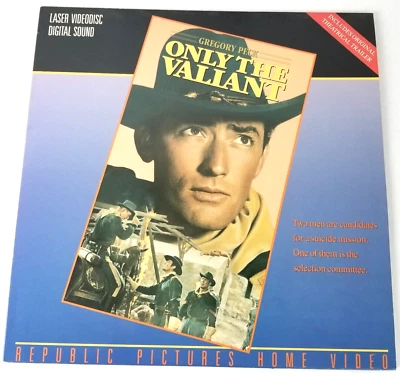 Vintage Cowboy Laserdisc Only The Valiant Gregory Peck Republic Pictures LikeNew - Image 1 of 4