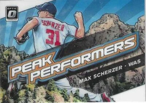 Donruss Optic Max Scherzer 2019 Washington Nationals Peak Performers # PP-13 - Imagen 1 de 2