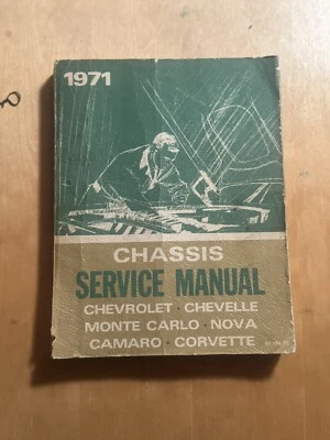 1971 Chevrolet Chassis Service Manual.Chevelle,Monte Carlo,Nova,Camaro,Chorvette - Image 1 of 3