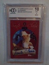 Santa Claus 2007 Topps Santa Clause Autograph # SCASC  BCCG Mint or Better 10