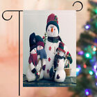  M snowman peg sign Christmas banner made of sack linen