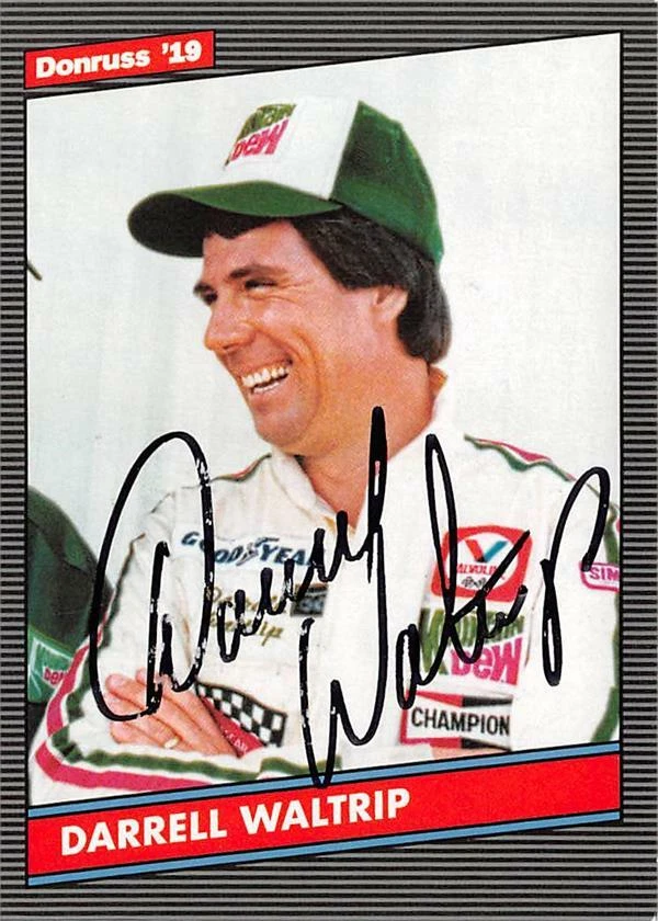 Darrell Waltrip autographed NASCAR card (Driver, Auto Racing) 2019 Donruss #158 - Image 1 of 1