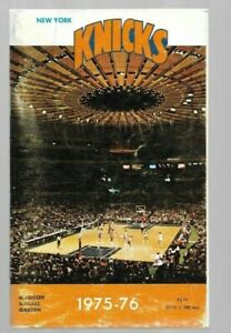 1975-76 New York Knicks Basketball Media Guide----MSG   Good