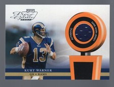 Kurt Warner 2002 Playoff Piece of the Game #POG-35 Materials 1st Down, Game Worn