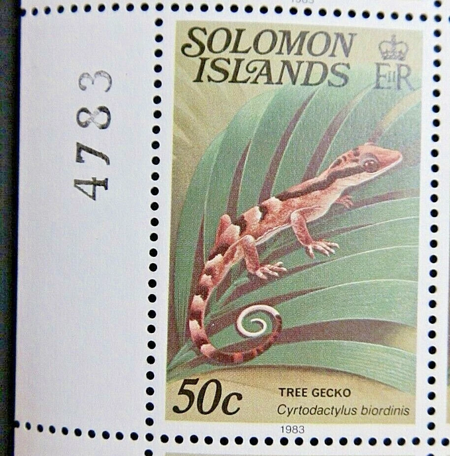 SOLOMON ISLANDS 1979 SG400cB 50c. TREE GECKO  -  MNH - Image 1 of 1