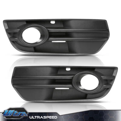 Fit For 09-2012 Audi Q5 Pair Of Front Bumper Fog Light Covers Grille Bezel Foto 1 de 4