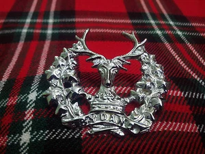 TC Nuovo Gordon Highlanders Tappo Distintivo Cromo Finitura/Gordon Reggimento - Foto 1 di 4