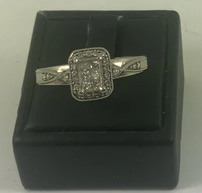 Palladium Diamond Ring 950 Palladium Ring - Image 1 of 4