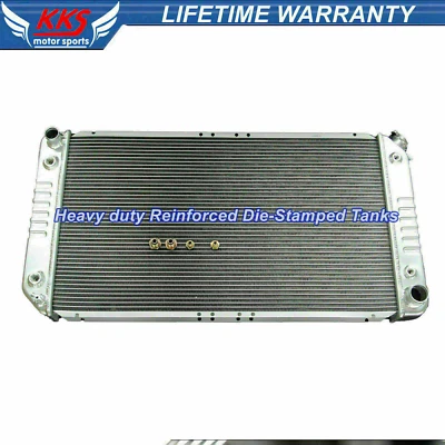 Radiador pulido KKS 3 filas apto para Cadillac DeVille Allante Buick LeSabre 1985-1995 Foto 1 de 4