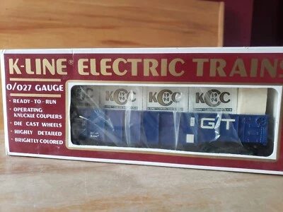 K-Line K90005IC Grand Trunk Gondola w/ Crates O1188 O Scale EXC in Box  - Image 1 of 4