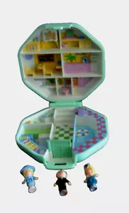 De colección Polly Pocket Polly’s School Bluebird con 3 figuras verde menta 1990 - Imagen 1 de 10