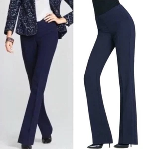 NWOT CAbi #968R Midnight in Paris Navy Blue PR Trousers Career Work Slacks Sz 2 - Picture 1 of 8