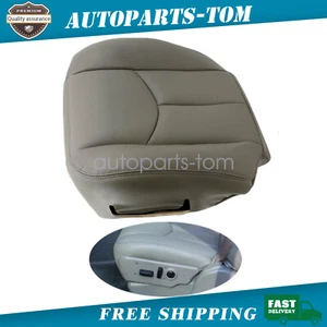 For 03-06 Chevy Silverado GMC Sierra Driver Bottom Seat Cover With Cut Outs Gray - Picture 1 of 11