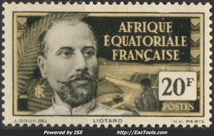 AEF 20Fr NOIR ET JAUNE FONCÉ N° 62 NEUF ** SANS CHARNIERE - Imagen 1 de 2