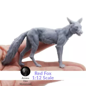 Red Fox - 1:12 Scale miniature for diorama by Animal Den Miniatures (1 animal) - Picture 1 of 8