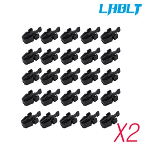LABLT Grille Retainer Clips 50pcs Black For Toyota Tacoma RAV4 4Runner Pickup - Picture 1 of 8